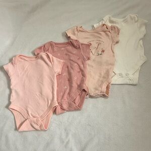 Carter's Soft Peach Newborn Bodysuit